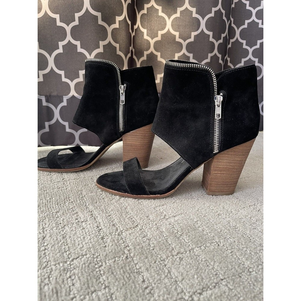 Women's Shoes Black Suede Boots Dolce Vita Open Toe size 10